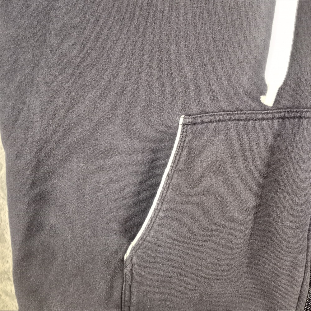 Lacoste Navy Zip-Up Hoodie with White Trim Size Large - Picture 7 of 16